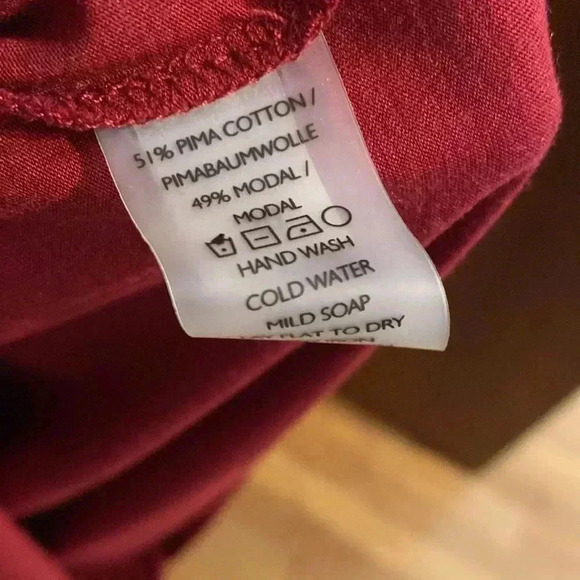 Peruvian Connection maxi dress - medium - red - great condition - draping - Picture 6 of 9